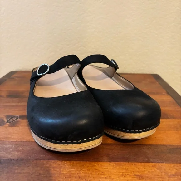 Dansko Bria Mary Jane Mule Clogs Black - Picture 2 of 7